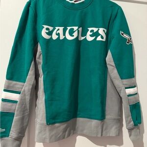 Mitchell & Ness Teal and White Sweatshirt